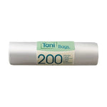 TANI Hemdchentragetaschen HDPE weiß 26X43cm 200Stk rolle - daclean.de