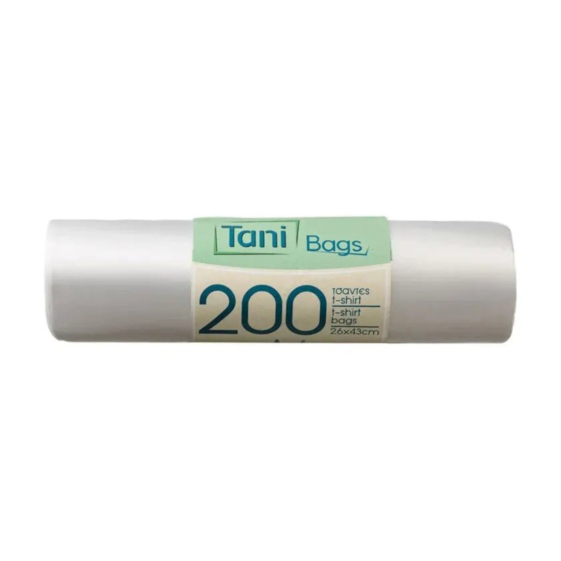 TANI Hemdchentragetaschen HDPE weiß 26X43cm 200Stk rolle - daclean.de