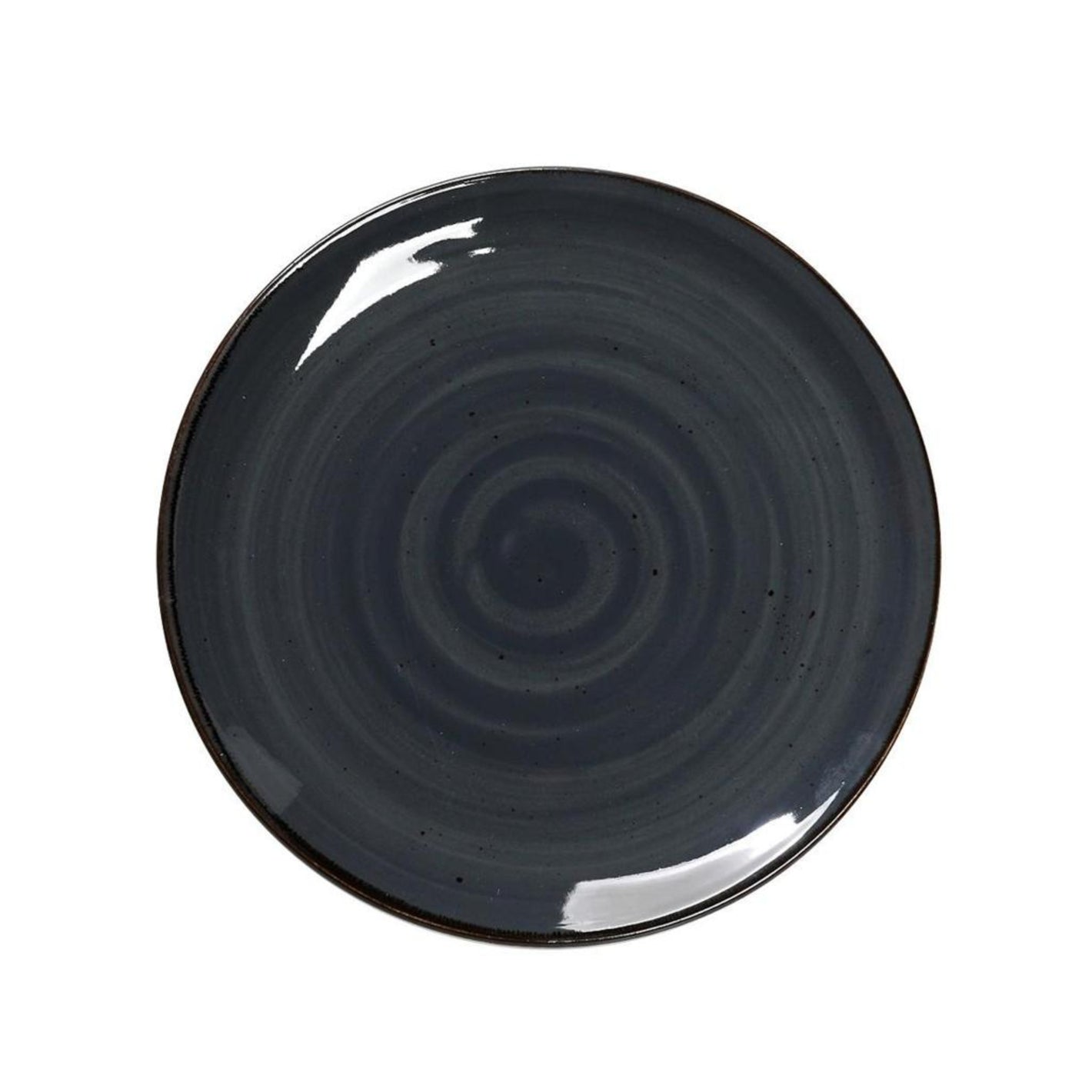 TERRA GREY FLACHER TELLER ⌀24,5 H:2 cm - daclean.de