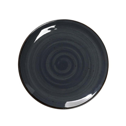 TERRA GREY FLACHER TELLER ⌀24,5 H:2 cm - daclean.de