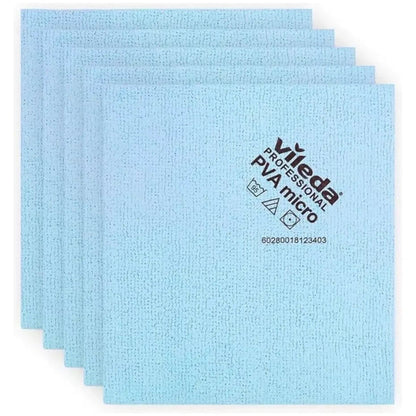 Vileda Professional PVAmicro Premium - Microfasertücher (5er Pack) | Streifenfreie Reinigung - daclean.de