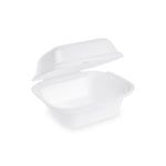 XPS Burgerbox weiß 145 x 133 x 75 mm (Größe: L) [125 St.] | Thermo - Verpackung Klappdeckel - daclean.de