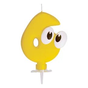 Zahlenkerze Smile – 80 mm Höhe – 1 Stück (Zahl wählbar) - daclean.de