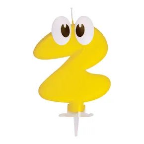 Zahlenkerze Smile – 80 mm Höhe – 1 Stück (Zahl wählbar) - daclean.de