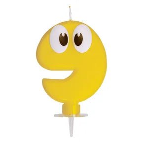 Zahlenkerze Smile – 80 mm Höhe – 1 Stück (Zahl wählbar) - daclean.de